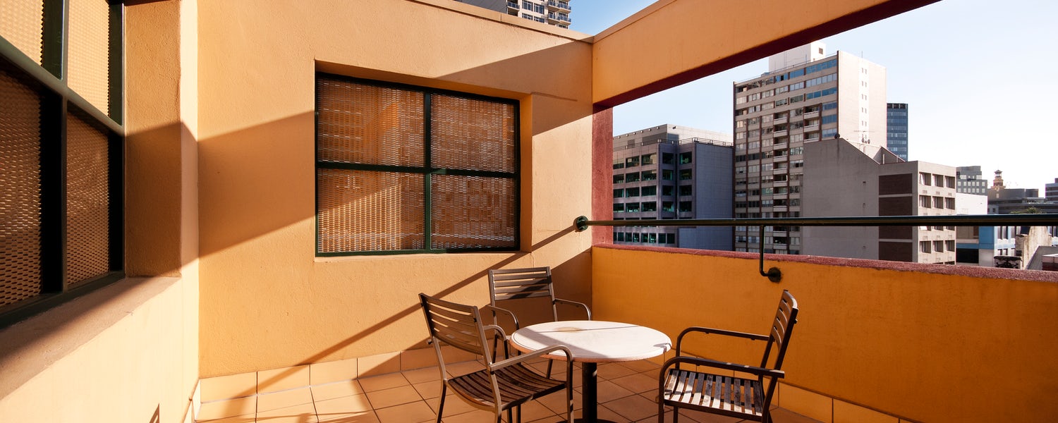 Room with a view in Melbourne. 